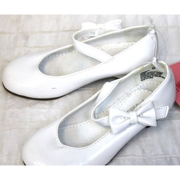 2008 Gymboree Ice Cream Social Easter White Patent Leather Mary Jane Shoes Heel - Picture 3 of 8